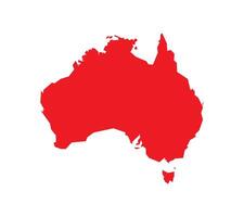 Map of Australia. Australia Map on white background. vector