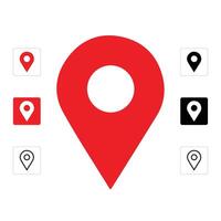 Map Marker Image, location pin icon vector