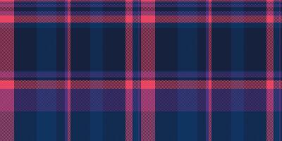 Identity fabric seamless background, mockup textile check texture. Golf plaid pattern tartan in dark and blue colors. vector
