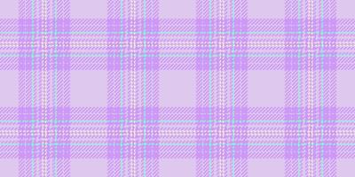 Back background textile, dimensional fabric check tartan. Abstract texture pattern plaid seamless in light and violet colors. vector