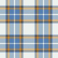 Plaid seamless pattern in blue. Check fabric texture. textile print. vector