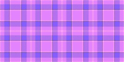 Outline texture seamless plaid, new year pattern textile check. Site tartan fabric background in purple and indigo colors. vector