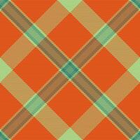 Plaid check tartan of background textile with a seamless fabric pattern texture. vector