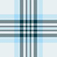 Stroke check background pattern, swatch texture plaid textile. Advertisement fabric tartan seamless in white and cyan colors. vector