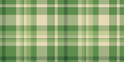 Setting tartan pattern, fluffy textile background check. Various plaid seamless fabric texture in green and light colors. vector