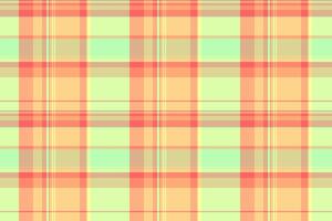 Modern fabric seamless, oriental pattern plaid background. Model tartan check textile texture in orange and yellow colors. vector