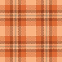 Strong background tartan fabric, decoration plaid check . Color seamless textile pattern texture in orange and cyan colors. vector