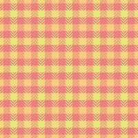 Patterned textile check, panel background fabric texture. Invite pattern seamless plaid tartan in red and amber colors. vector