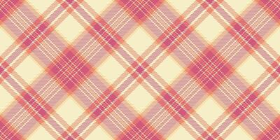 African seamless fabric textile, tattersall check texture . Softness pattern background tartan plaid in red and light colors. vector