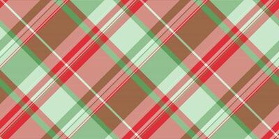 Vivid tartan check , give background texture plaid. Plain seamless textile fabric pattern in light and red colors. vector