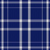 Tartan plaid pattern in blue. Print fabric texture seamless. Check background. vector