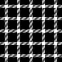 Frame check pattern plaid, commerce textile tartan background. Knot fabric texture seamless in black and white colors. vector