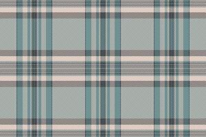 Creativity seamless plaid fabric, faded tartan check texture. Outside textile pattern background in pastel and light colors. vector