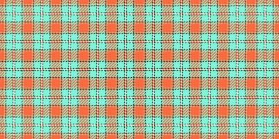 Easter check tartan textile, gift fabric plaid seamless. Variety pattern background texture in teal and red colors. vector