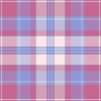 Apparel plaid background textile, wide tartan fabric. Gentle seamless check texture pattern in pink and light colors. vector