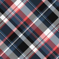 Site plaid pattern, finish tartan check seamless. Yard textile texture fabric background in cyan and black colors. vector
