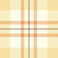 Turkish seamless plaid pattern, warp check tartan . Large background textile fabric texture in light and amber colors. vector