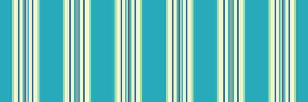 Multicolored fabric seamless texture, internet lines textile vertical. Tape background stripe pattern in light and cyan colors. vector