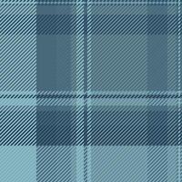 Windowpane fabric seamless, editable textile background tartan. French plaid pattern check texture in cyan and pastel colors. vector