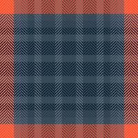 Gentleman seamless fabric, intricate textile tartan plaid. Masculine pattern check background texture in cyan and dark colors. vector