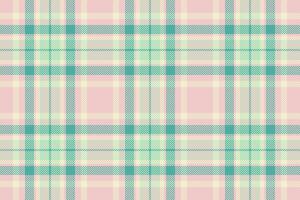 Nobility seamless fabric background, tattersall check tartan pattern. Flooring plaid textile texture in light and teal colors. vector