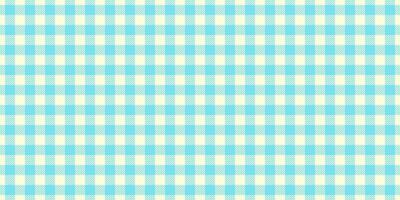 Painting pattern texture plaid, gentleman check fabric. Performance textile background seamless tartan in light yellow and cyan colors. vector