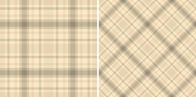 Check tartan seamless of textile plaid with a fabric pattern background texture. Set in pastel colors. Stylish festive outfits for special occasions. vector