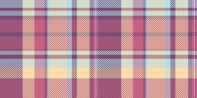 Figure background tartan check, symmetry seamless textile pattern. Layout fabric plaid texture in pink and navajo white colors. vector