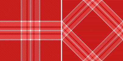 Fabric check plaid of background textile seamless with a pattern tartan texture. Set in retro colors for stylish scarves for women. vector