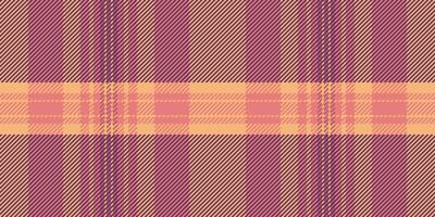 Display plaid background , copy space tartan seamless textile. Towel fabric texture check pattern in magenta and red colors. vector
