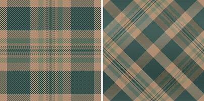 texture pattern of textile tartan background with a check seamless fabric plaid. Set in fashionable colors for curtain design trends. vector