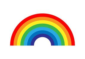 Rainbow illustration. Colorful abstract design. Color graphic symbol rain bow. vector