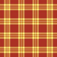 Countryside pattern textile background, trousers tartan check seamless. Equal texture fabric plaid in orange and red colors. vector