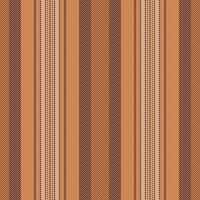 Setting stripe fabric lines, packaging pattern textile background. Place vertical texture seamless in orange and dark colors. vector