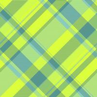 Covering plaid background , grid texture tartan check. Festival fabric pattern seamless textile in lime and teal colors. vector