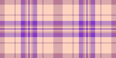 Comfortable seamless pattern, nostalgic background check fabric. Paisley texture tartan textile plaid in light and pink colors. vector