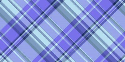 Youth pattern seamless check, swatch fabric plaid background. Bold textile texture tartan in light and indigo colors. vector