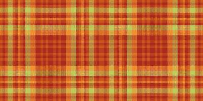 Painting textile background texture, rest seamless fabric plaid. Holiday tartan pattern check in orange and red colors. vector