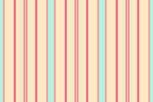 Floor lines texture stripe, hippie textile vertical background. Repeat fabric pattern seamless in red and bisque colors. vector