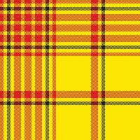 Plaid check pattern. Seamless fabric texture. Tartan textile print. vector