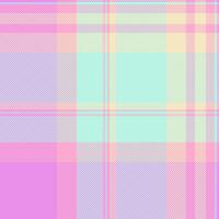 Elementary check plaid tartan, rough seamless background . Furniture textile pattern texture fabric in light and purple colors. vector