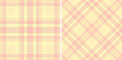 Textile check fabric of pattern tartan plaid with a texture seamless background. vector