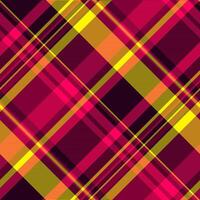 Plaid textile texture of tartan background check with a pattern seamless fabric. vector
