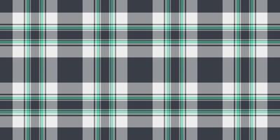 Sofa textile pattern, curtain tartan background seamless. Dog tooth plaid texture check fabric in grey and dark colors. vector