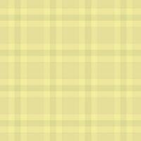 Fibre plaid fabric, spanish tartan check pattern. Kid seamless textile background texture in yellow color. vector