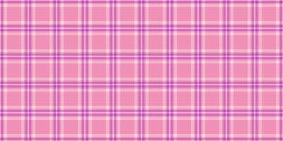 Mosaic background textile pattern, decorating plaid seamless check. Weave texture tartan fabric in pink and light colors. vector