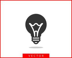 Light bulb icon . Llightbulb idea logo concept. Lamp electricity icons web design element. Led lights isolated silhouette. vector