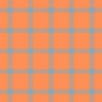 Grid texture fabric, ceremony check background pattern. Graphic tartan seamless textile plaid in orange and pastel colors. vector