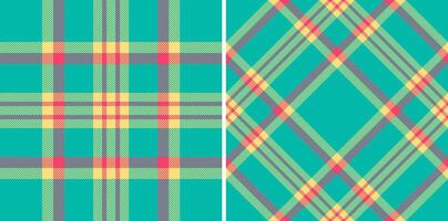 Fabric background of check plaid textile with a pattern seamless texture tartan. Set in rainbow colors. Invitation card design ideas. vector