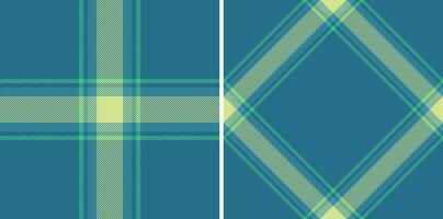 Textile pattern background of texture tartan check with a fabric seamless plaid. Set in sea colors. Perfect fashion choices for any occasion. vector